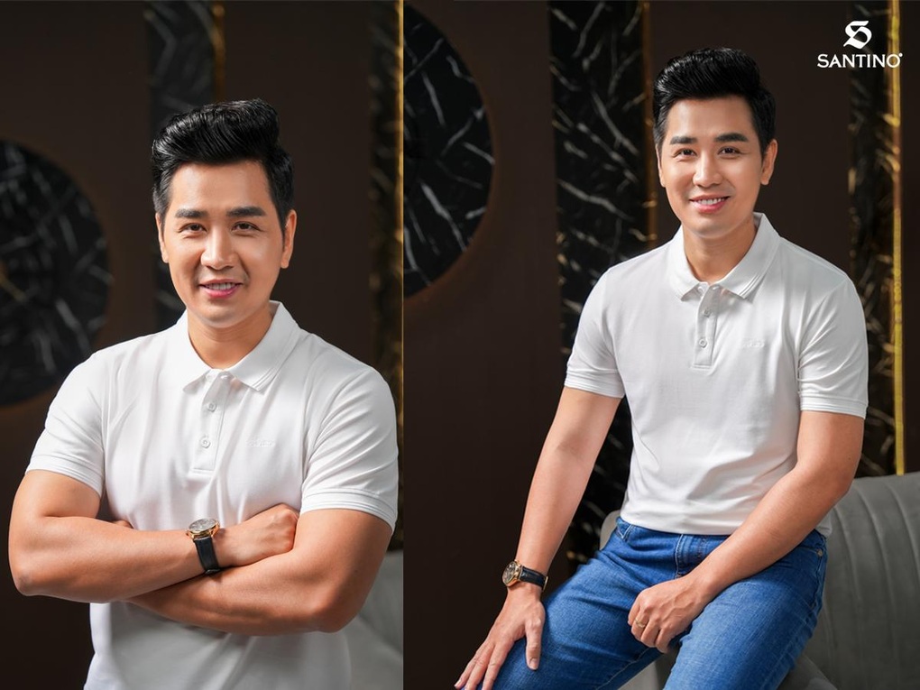Santino giới thiệu bộ sưu tập xuân hè 2023 cùng MC Nguyên Khang - 5 Santino giới thiệu bộ sưu tập xuân hè 2023 cùng MC Nguyên Khang - 5
