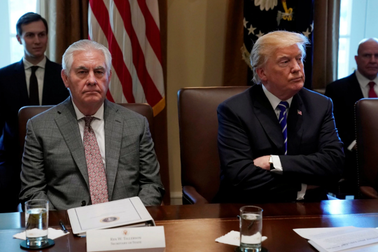 Tổng thống Trump thừa nhận có mâu thuẫn với Ngoại trưởng Mỹ