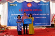 Khởi công xây dựng công trình phòng học Dân trí thứ 17 tại Quảng Bình