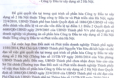 UBND TP Hà Nội chỉ đạo khẩn trương cổ phần hoá dứt điểm tại HACINCO