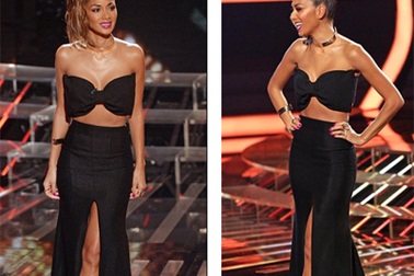Ca sỹ Mỹ ăn vận gợi cảm trên sân khấu