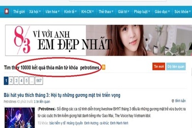 Yêu cầu Báo Mới ngừng lấy tin bài của Petrotimes