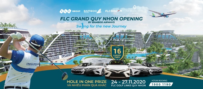 16 xe sang chờ đón golfer trong giải đấu mừng khánh thành khách sạn FLC Grand Hotel Quy Nhơn - Ảnh 1.