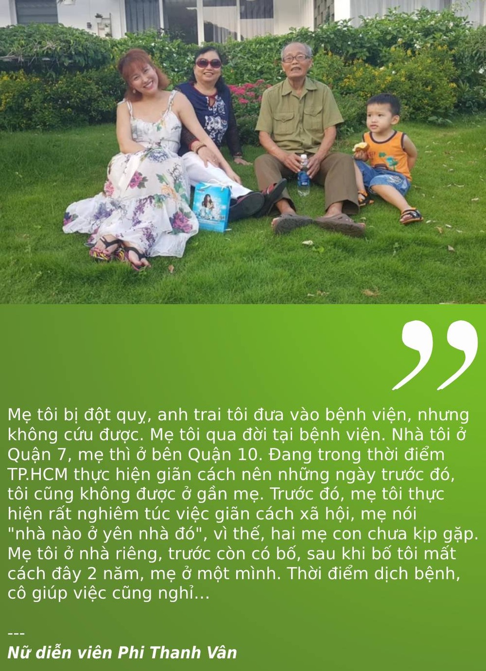 Phi Thanh Vân đau lòng vì mẹ mất nhưng không thể ở bên - 1