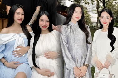 Hai mẹ bầu xinh đẹp, sành điệu "gây sốt" khi đứng chung khung hình