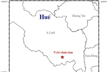 4 trận động đất liên tiếp ở Huế