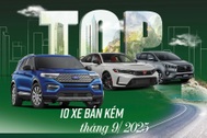 Loạt ô tô bán chậm tháng 9: SUV điện vừa ra mắt Việt Nam đã "góp mặt"