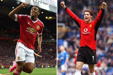 C.Ronaldo kém xa Martial ở tuổi 19