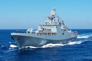 Chiến hạm Đô đốc Grigorovich nã đạn thị uy khi vào Địa Trung Hải