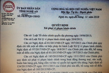 Nghệ An: Một cá nhân kinh doanh hàng lậu bị phạt 40 triệu đồng