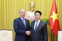 Chủ tịch nước Lương Cường tiếp Trợ lý Tổng thống Nga