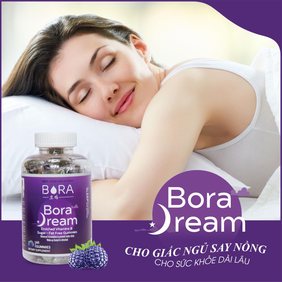 Trọn giấc ngủ đêm dài với kẹo ngủ ngon Bora Dream - 1 Trọn giấc ngủ đêm dài với kẹo ngủ ngon Bora Dream - 1