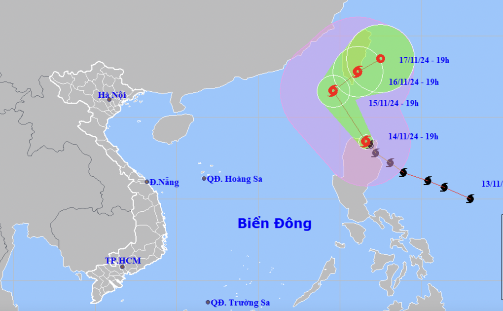 Bão Usagi giật cấp 16 vào Biển Đông rồi đột ngột đổi hướng - 1 Bão Usagi giật cấp 16 vào Biển Đông rồi đột ngột đổi hướng - 1
