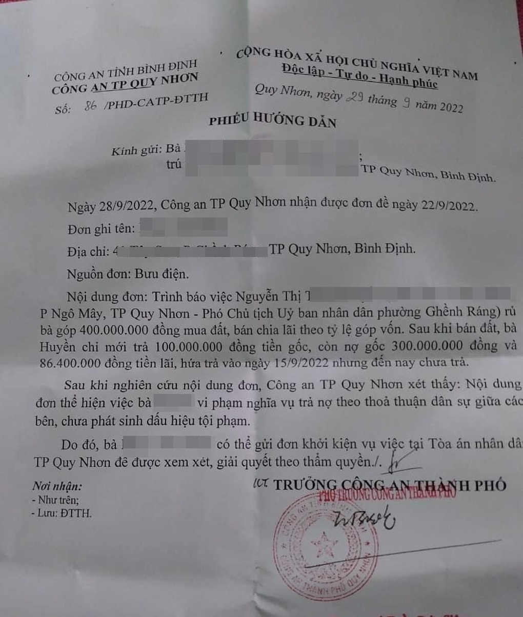 Nữ Phó chủ tịch phường ở Quy Nhơn mất tích: Nghi do nợ nần - 2 Nữ Phó chủ tịch phường ở Quy Nhơn mất tích: Nghi do nợ nần - 2