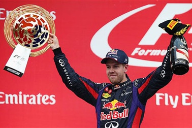Chức vô địch Fomula 1 2013 chính thức thuộc về Vettel