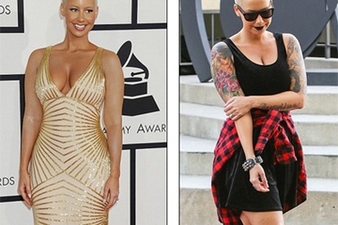 Người mẫu gợi cảm che hình xăm bằng lớp phấn dày