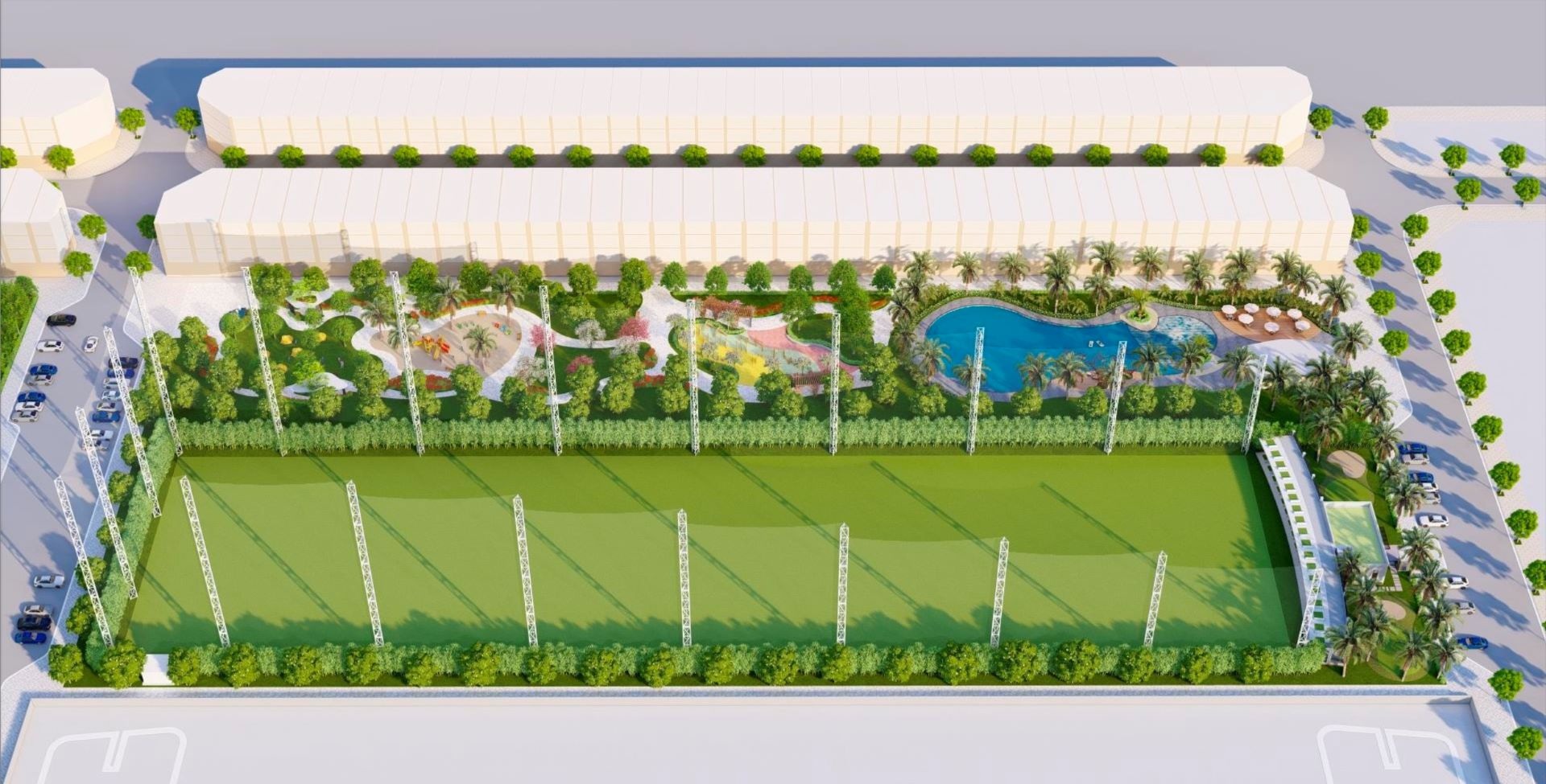 Vinhomes Ocean Park 2 បើកដំណើរការការរចនាសួនកីឡា - ៨ Vinhomes Ocean Park 2 ra mắt thiết kế tổ hợp công viên thể thao - 8