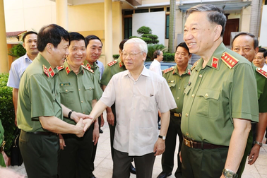 Đảng lãnh đạo tuyệt đối, trực tiếp về mọi mặt đối với Công an nhân dân