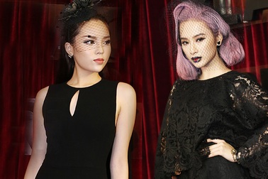 Angela Phương Trinh "gây choáng" với tóc tím, môi thâm; Hoa hậu Kỳ Duyên hóa quý bà