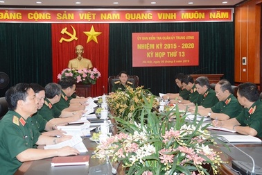 Ủy ban Kiểm tra Quân ủy Trung ương đề nghị thi hành kỷ luật đảng viên và quân nhân