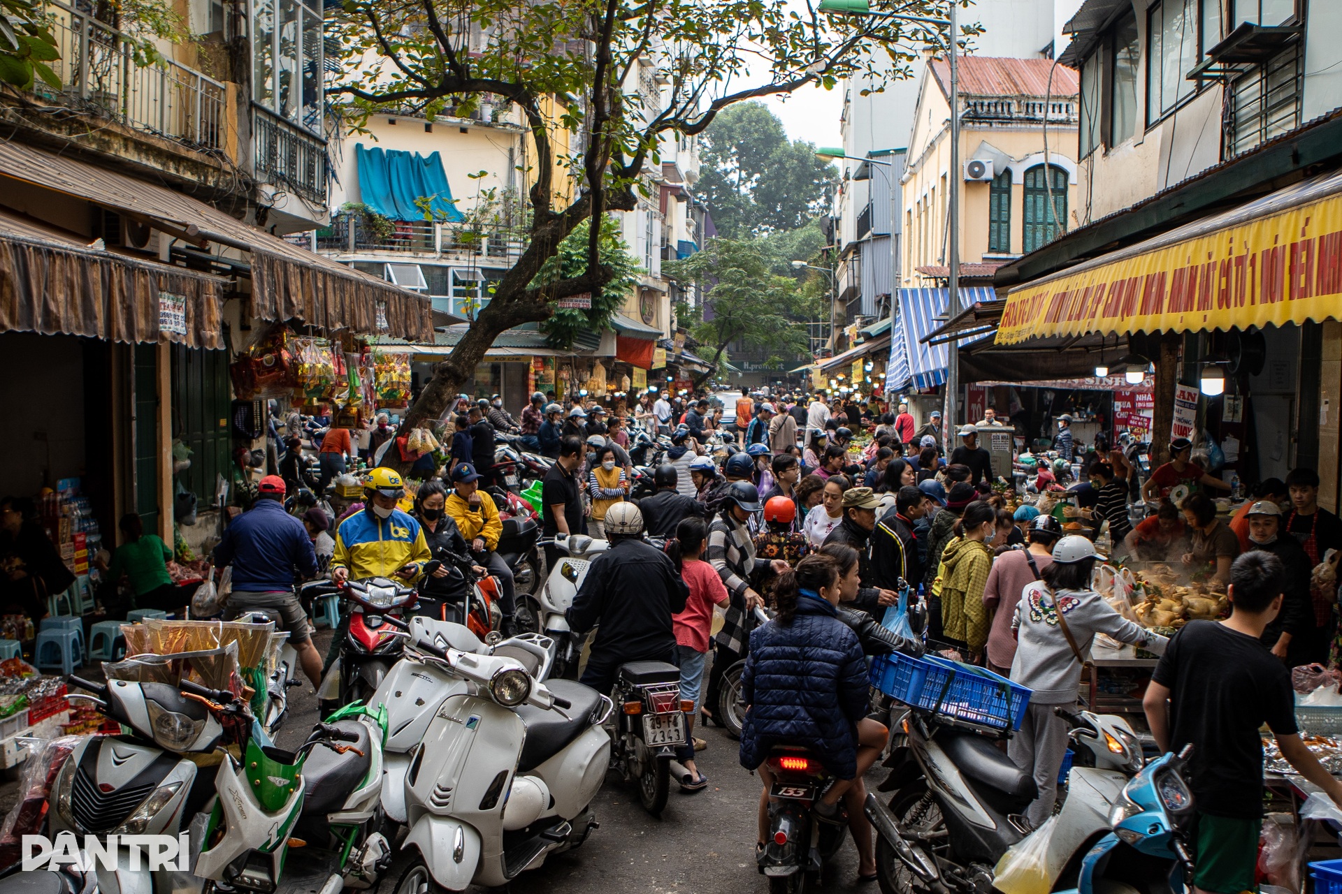 Biển người đổ về chợ nhà giàu, người Hà Nội chen chân mua đồ cúng - 1