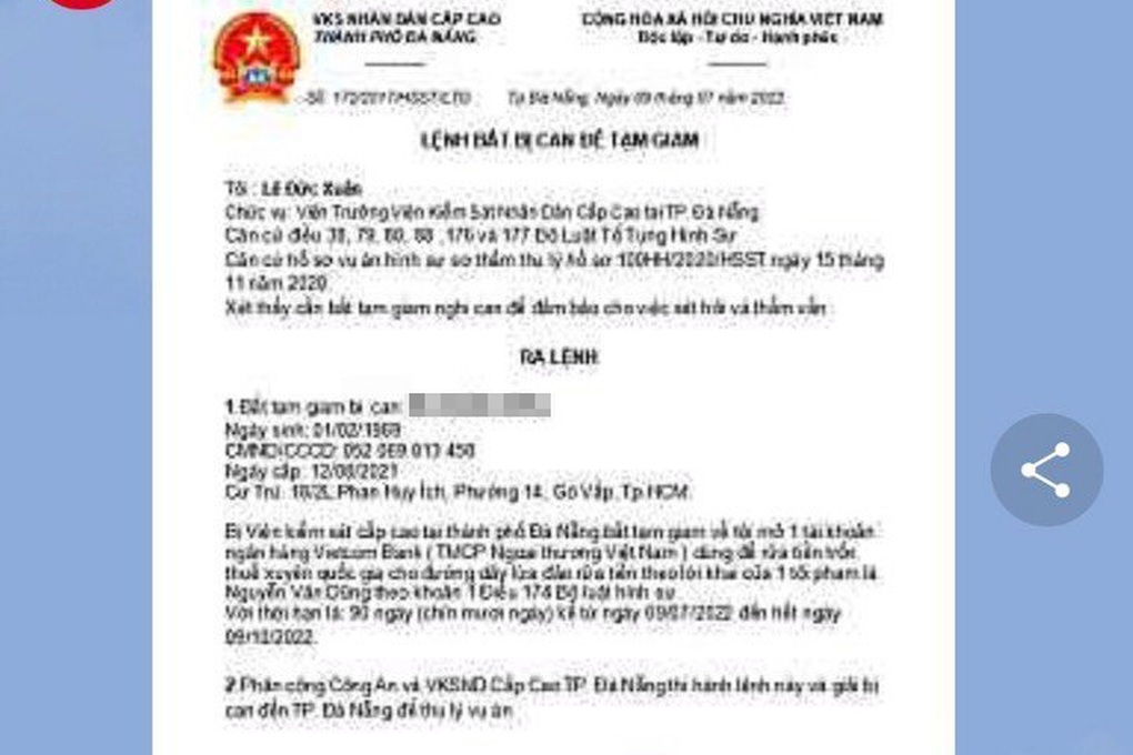 Nhận lệnh bắt tạm giam qua mạng, người đàn ông bị lừa hơn 1,8 tỷ đồng - 2 Nhận lệnh bắt tạm giam qua mạng, người đàn ông bị lừa hơn 1,8 tỷ đồng - 2