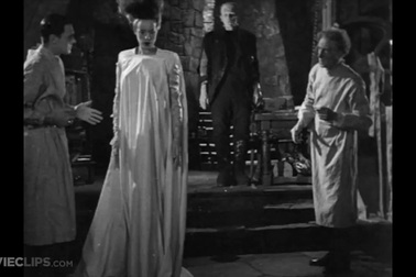 Quái vật Frankenstein gặp “cô dâu” của hắn trong “Bride of Frankenstein” (1935)