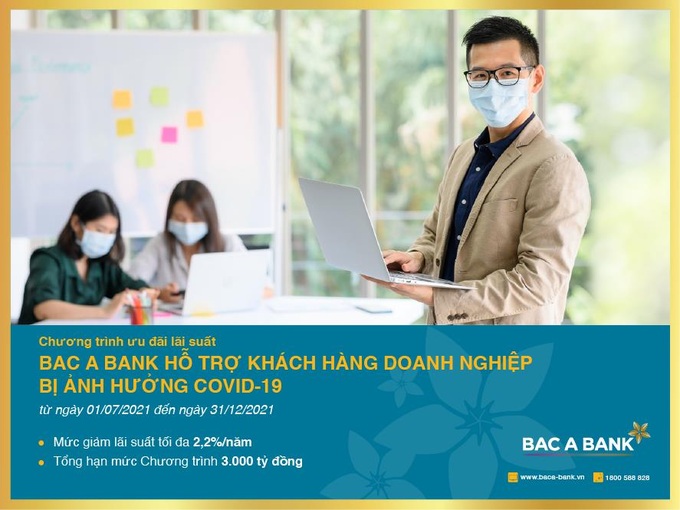 Bắc Á Bank ưu đãi lãi suất cho khách hàng doanh nghiệp bị ảnh hưởng bởi COVID-19 - Ảnh 1.