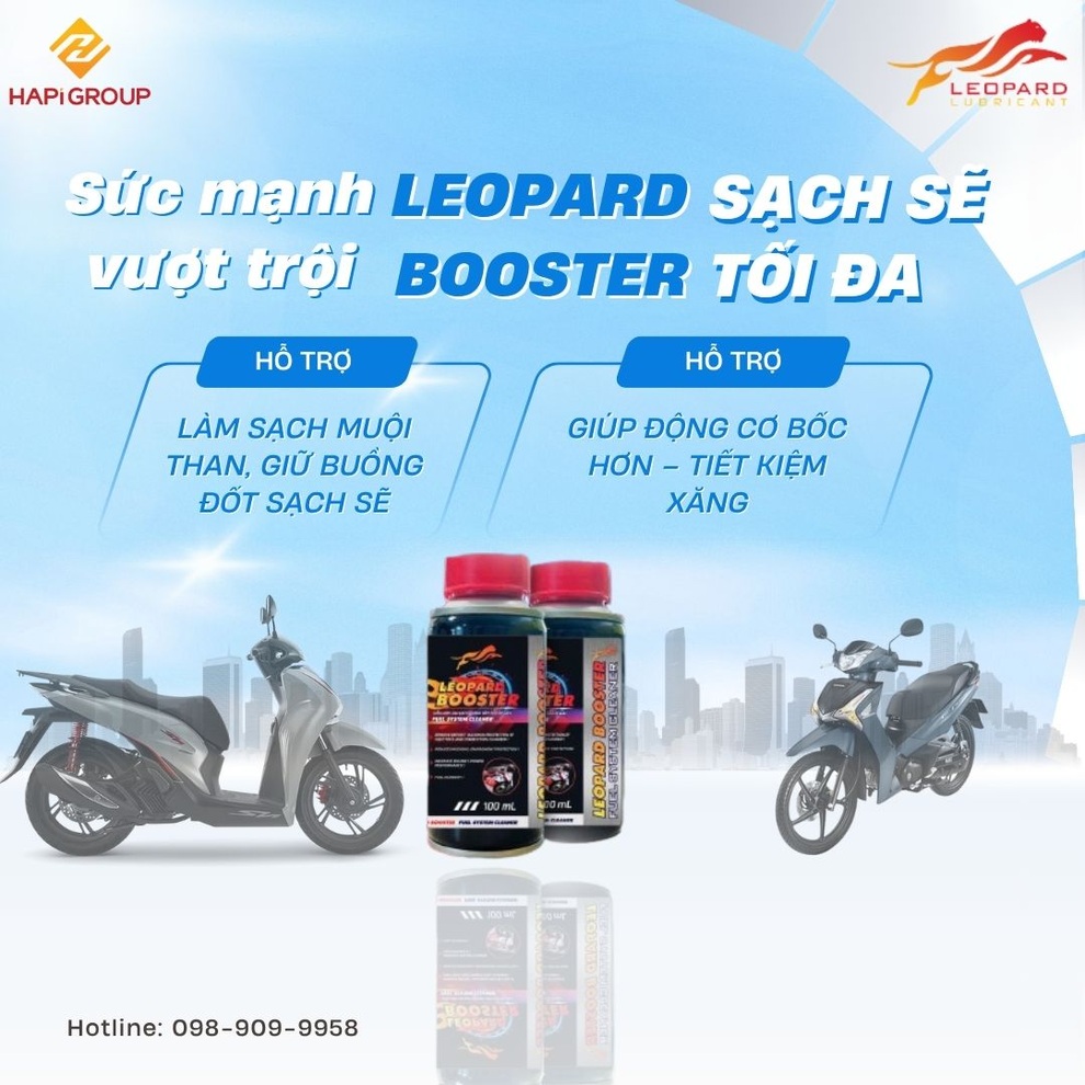 Leopard Booster: Giải pháp đột phá làm sạch buồng đốt, tối ưu hiệu suất xe máy - 2