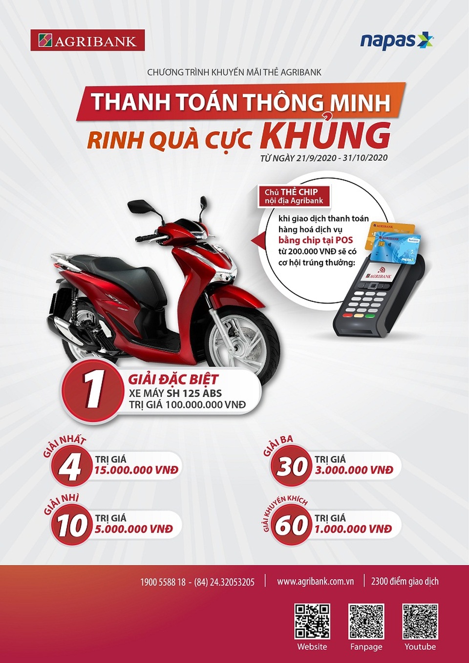 Cùng Agribank “Giao dịch thẻ chip, tíu tít nhận quà” - 1 Cùng Agribank “Giao dịch thẻ chip, tíu tít nhận quà” - 1