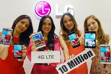 LG đạt cột mốc 10 triệu smartphone 4G bán ra toàn cầu