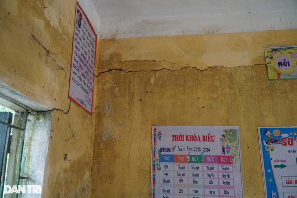Trường có nguy cơ đổ sập, học sinh phải học nhờ ở nhà văn hóa - 3 Trường có nguy cơ đổ sập, học sinh phải học nhờ ở nhà văn hóa - 3