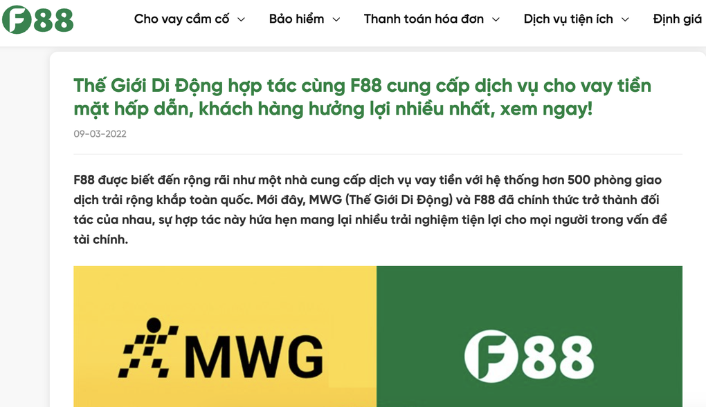 F88 lấy tiền đâu để cho vay? - 1 F88 lấy tiền đâu để cho vay? - 1
