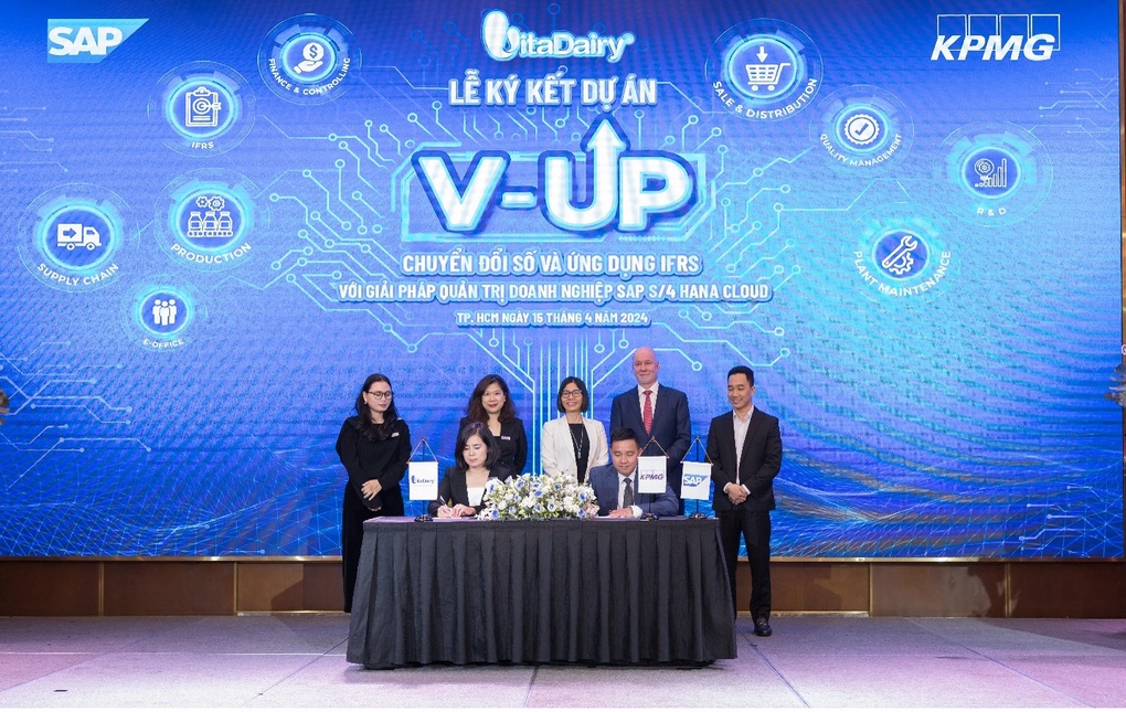 VitaDairy và KPMG Việt Nam ký kết khởi động dự án chuyển đối số V-UP - 1 VitaDairy và KPMG Việt Nam ký kết khởi động dự án chuyển đối số V-UP - 1