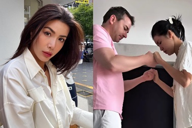 Minh Tú gặp chấn thương nặng, chồng Tây kề cận chăm sóc tận tình