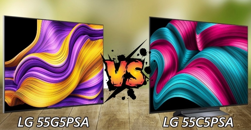 So sánh LG 55G5PSA và LG 55C5PSA – Tivi OLED LG nào bạn nên cân nhắc trong năm 2025?