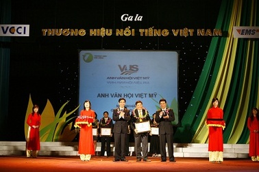Hệ thống Anh Văn hội Việt Mỹ - “Thương hiệu nổi tiếng nhất ngành hàng giáo dục đào tạo”
