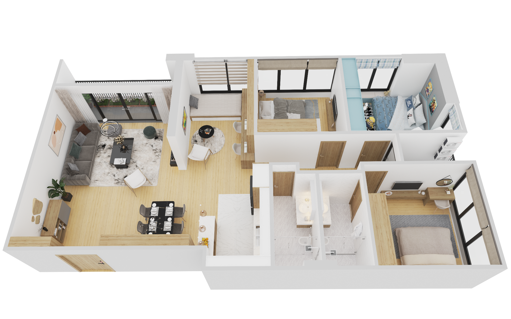 Sở hữu căn hộ diện tích lớn tại trung tâm Hà Nội chỉ từ 36 triệu/m2 - 3