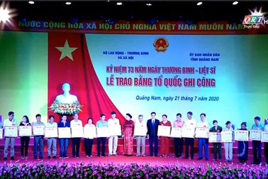 Lễ trao 73 Bằng Tổ quốc ghi công tại Quảng Nam