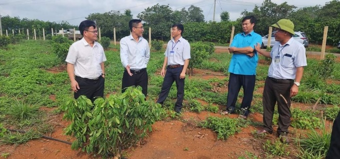 Đoàn thẩm định nông thôn mới của tỉnh thẩm định nông thôn mới tại xã Nâm Nung, huyện Krông Nô, tỉnh Đăk Nông.