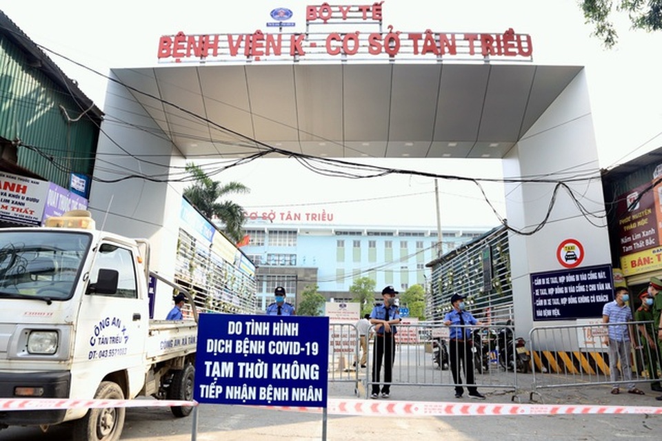 Vẫn phát hiện ca mắc mới, Bộ Y tế lập tổ công tác chống dịch tại BV K - 1 Vẫn phát hiện ca mắc mới, Bộ Y tế lập tổ công tác chống dịch tại BV K - 1