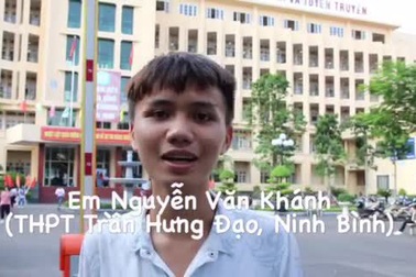 Clip thí sinh nhận định đề thi Năng khiếu Báo chí 2018