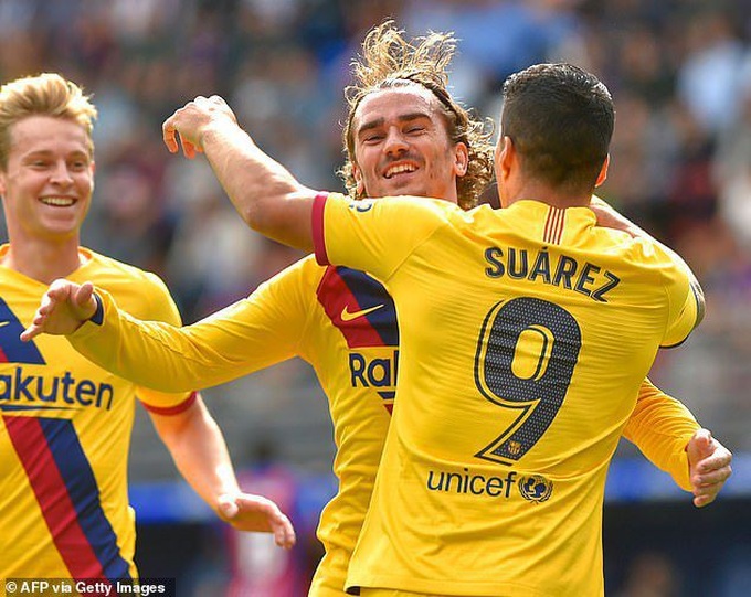 Messi, Suarez, Griezmann cùng lập công, Barcelona đại thắng “3 sao” - Ảnh 2. Messi, Suarez, Griezmann cùng lập công, Barcelona đại thắng “3 sao” - Ảnh 2.