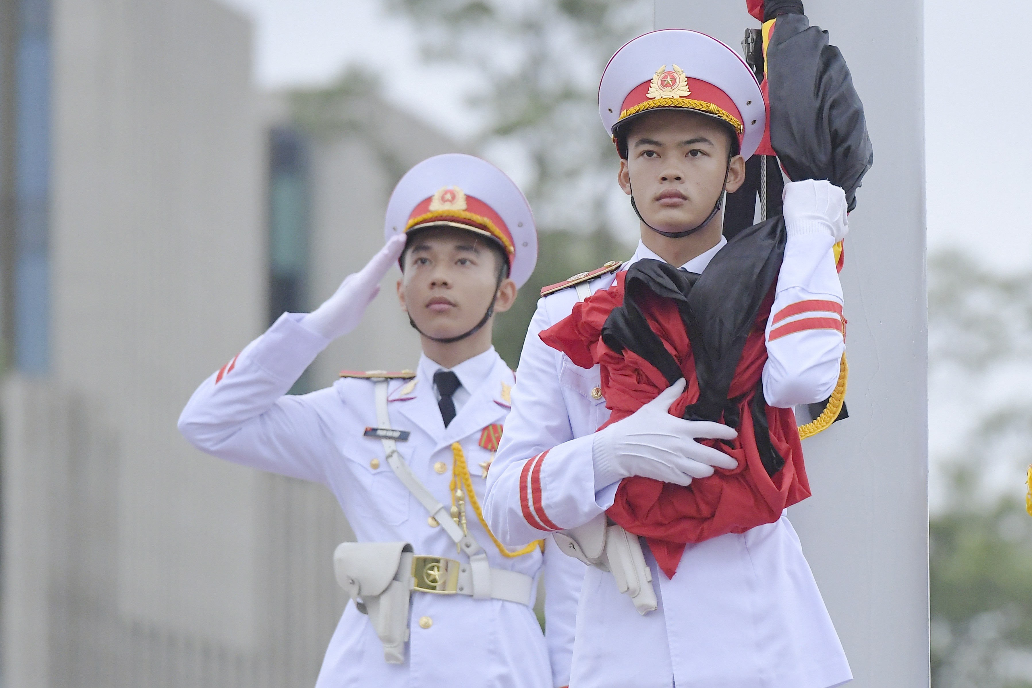 Nghi lễ thượng cờ rủ Quốc tang nguyên Tổng Bí thư Lê Khả Phiêu - 8