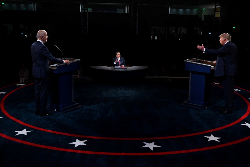 Sắc thái biểu cảm của Trump - Biden trong màn so găng đầu tiên - 1 Sắc thái biểu cảm của Trump - Biden trong màn so găng đầu tiên - 1