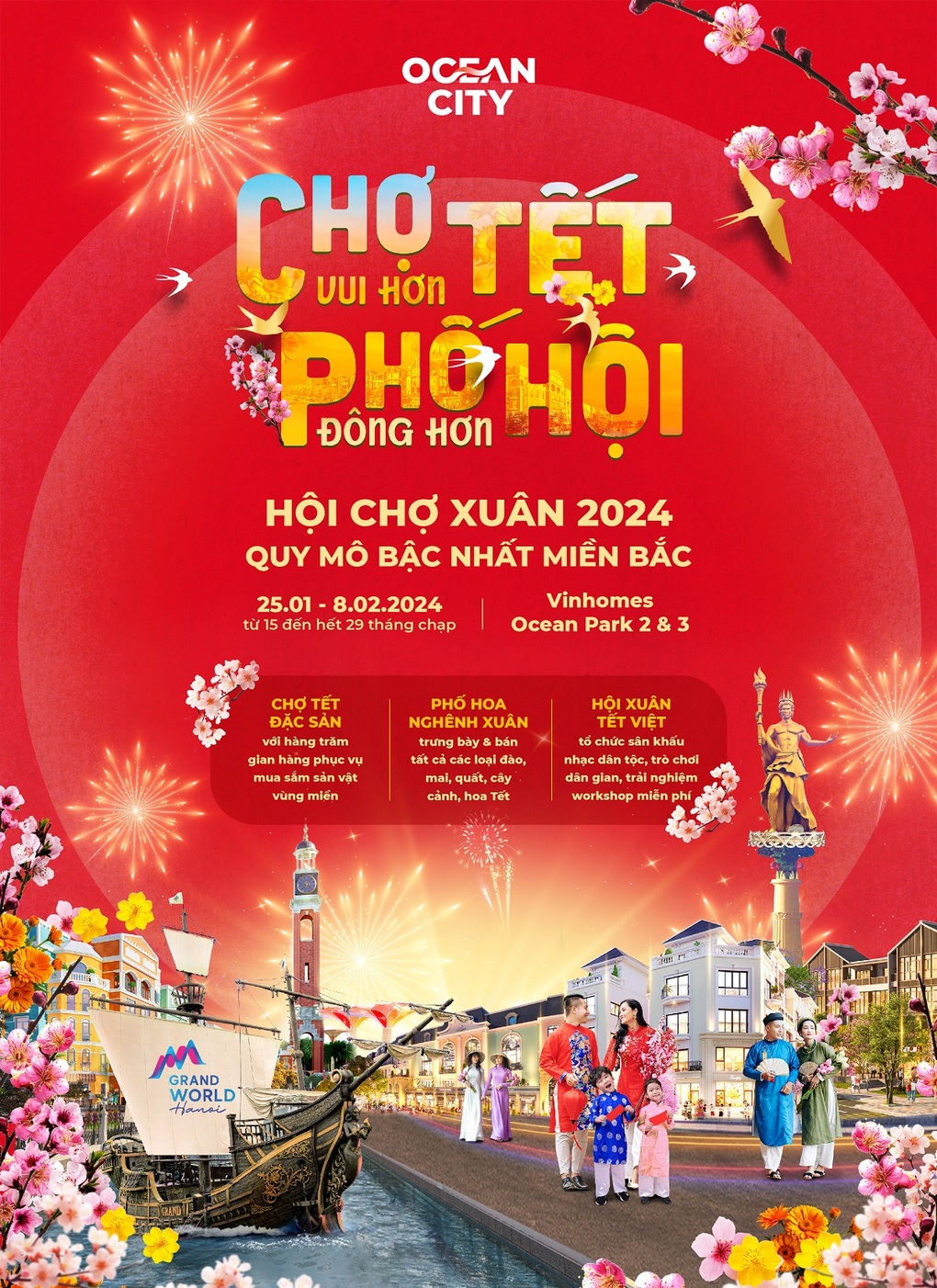 Vinhomes tổ chức Hội chợ Xuân 2024 tại Ocean City - 1 Vinhomes tổ chức Hội chợ Xuân 2024 tại Ocean City - 1