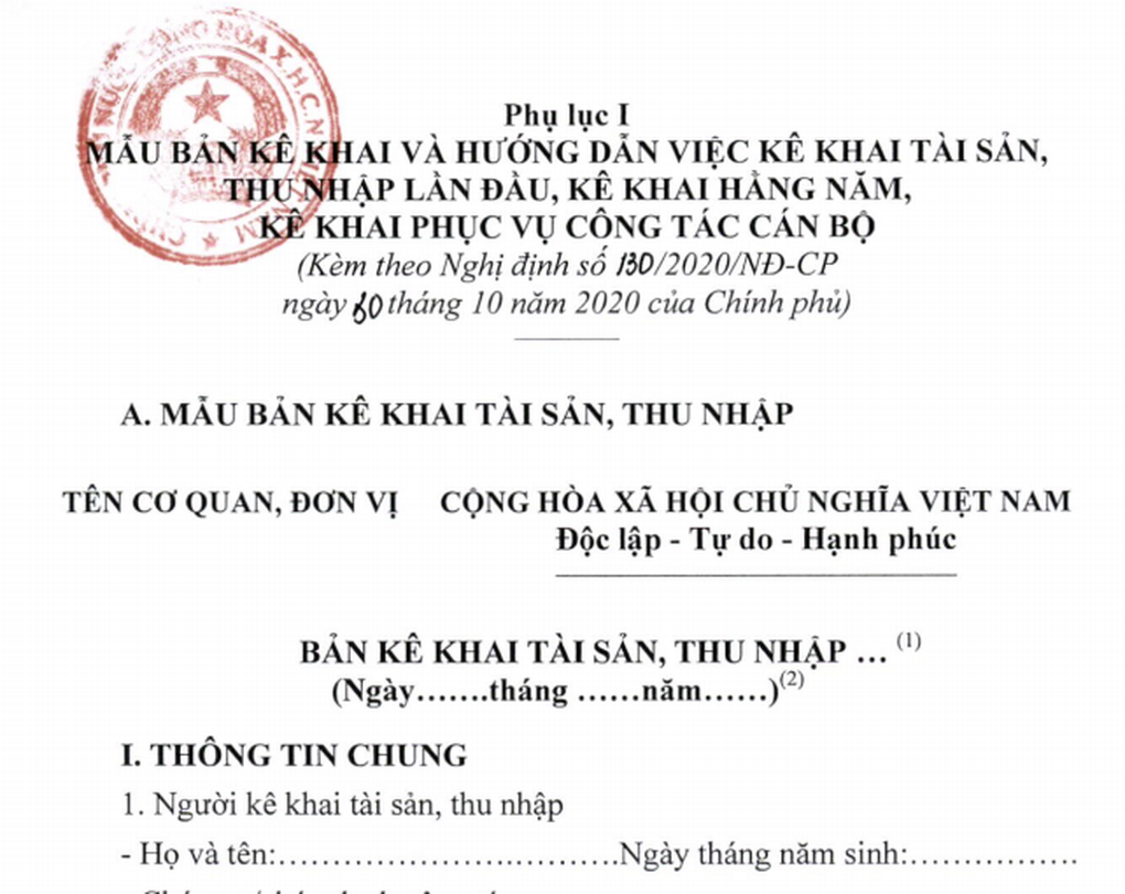 Xác minh tài sản 10.662 cán bộ, có 2 người bị kỷ luật do không trung thực - 1 Xác minh tài sản 10.662 cán bộ, có 2 người bị kỷ luật do không trung thực - 1