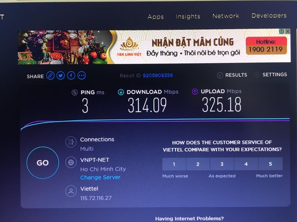 Cách kiểm tra tốc độ Internet của mạng dây và Wi-Fi tại nhà - 2 Cách kiểm tra tốc độ Internet của mạng dây và Wi-Fi tại nhà - 2