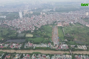 Tuyến đường "nghìn tỷ" Tây Thăng Long đang gấp rút hoàn thiện