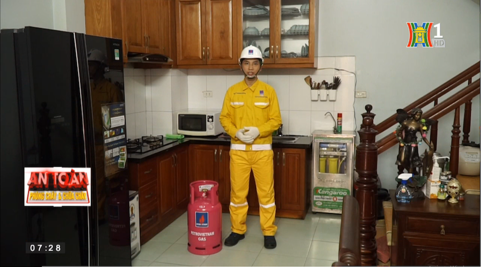 “An toàn phòng cháy, chữa cháy” hướng dẫn sử dụng gas an toàn - 1 “An toàn phòng cháy, chữa cháy” hướng dẫn sử dụng gas an toàn - 1